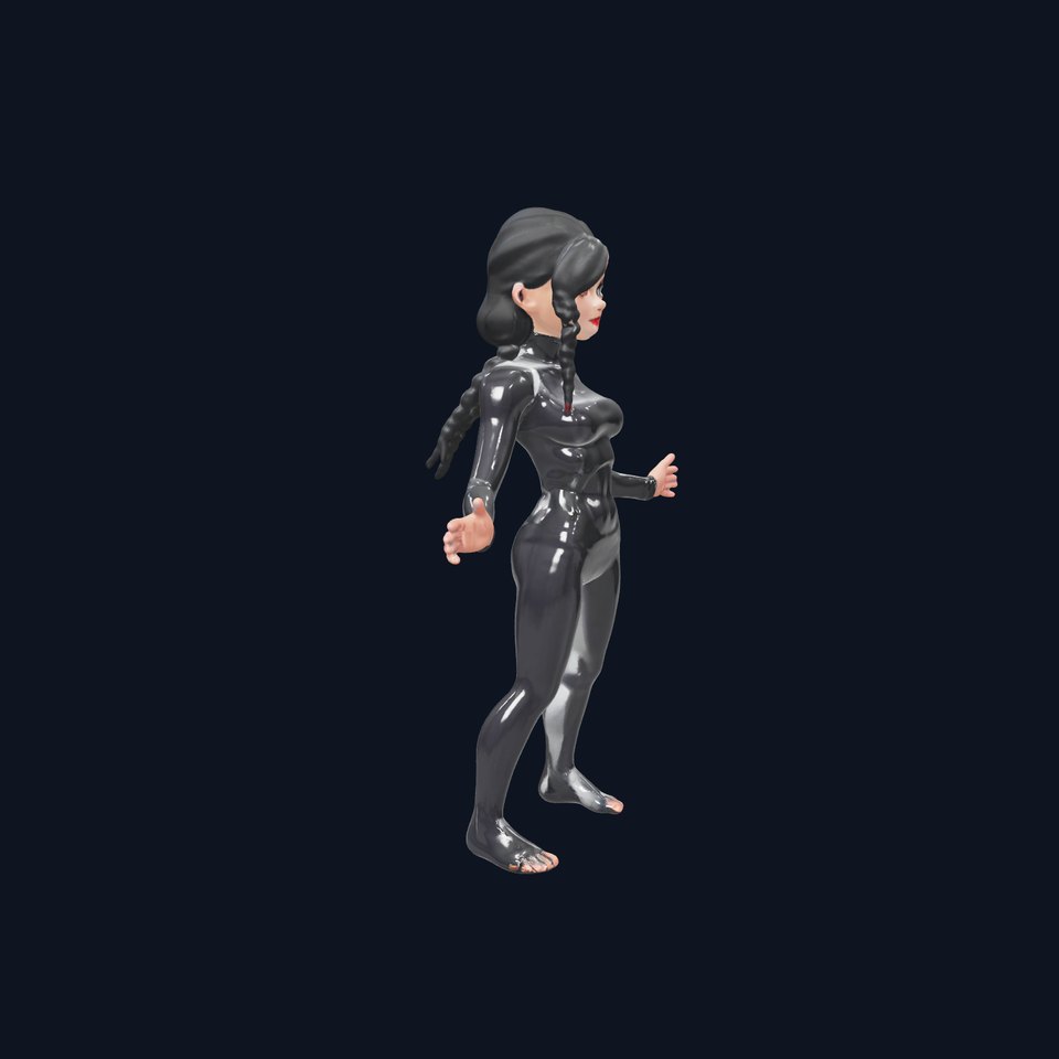 Stealthy Agent Character Rigged and Animated D Model